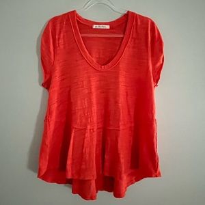 FREE PEOPLE | Med | Slub Fabric | Raw Edge